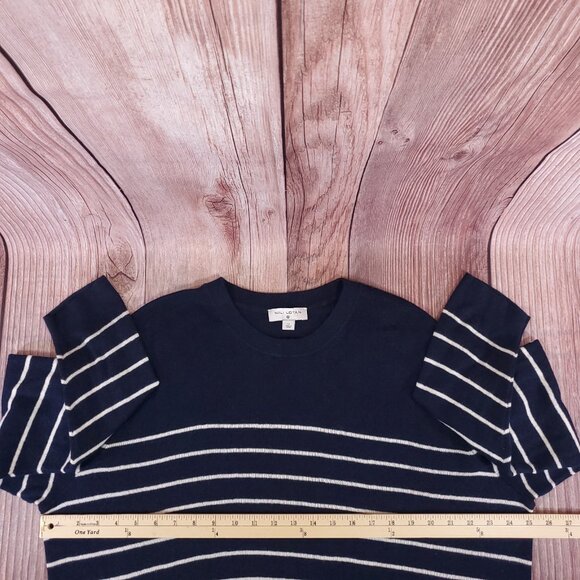 Nili Lotan Target Womens 1X Striped Crewneck Pullover Cashmere Blend Sweater - Picture 14 of 15